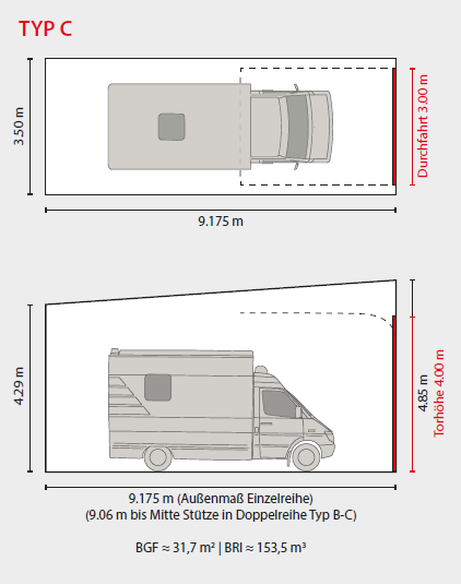 Garagenpark Moosburg, München, Erding, Freising, Landshut - GarageC